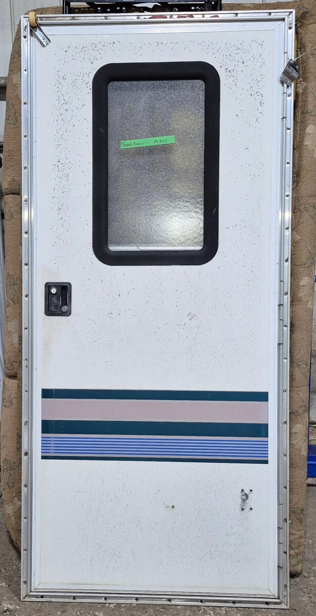 Used RV Square Entry Door 30" x 69 5/8" - Young Farts RV Parts