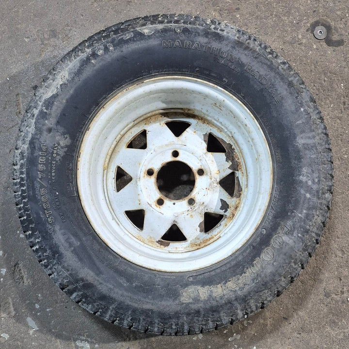 Used RV Tire & Rim 14" 5 bolt - Young Farts RV Parts