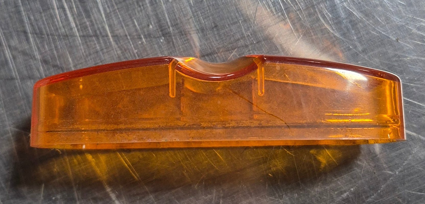 Used SAE - A - P2 - DOT Replacement Lens for Marker Light - Amber - Young Farts RV Parts