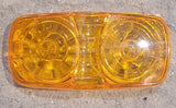 Used SAE P2 14 DOT Replacement Lens for Marker Light - Amber