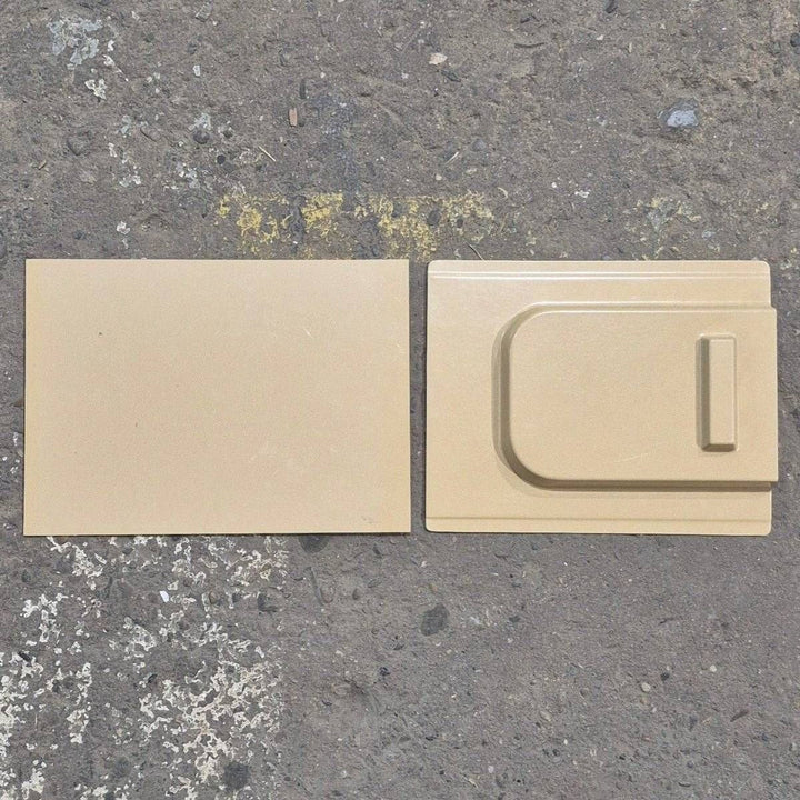 Used Screen Door Slide Panel Set, Beige - 11 1/4" x 9" - Young Farts RV Parts