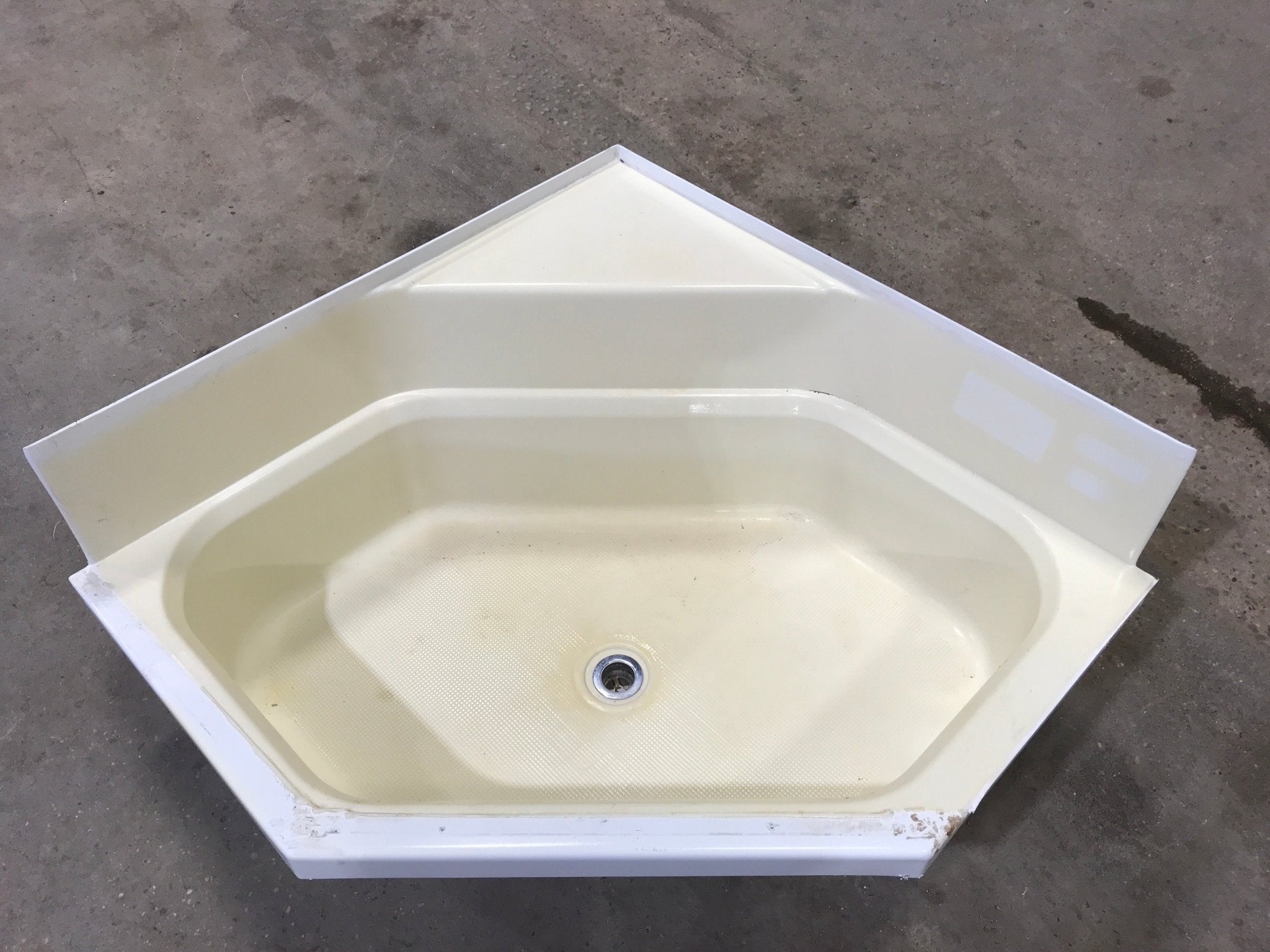 Used Shower Base/ Pan, With Seat - Young Farts RV Parts