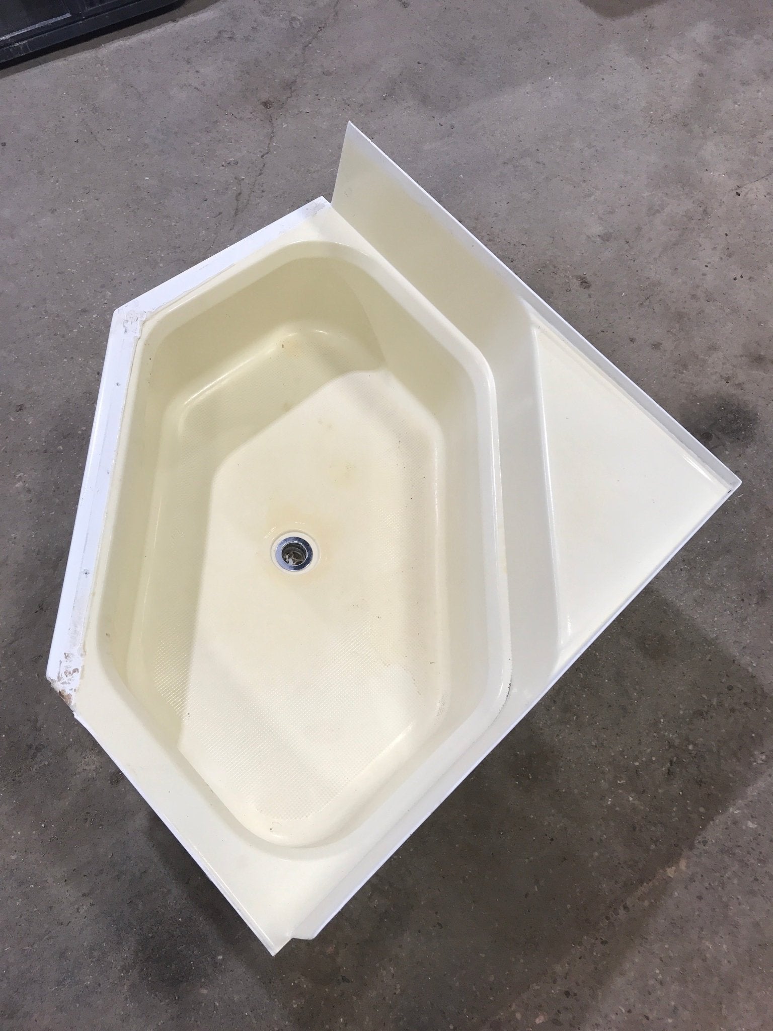 Used Shower Base/ Pan, With Seat - Young Farts RV Parts
