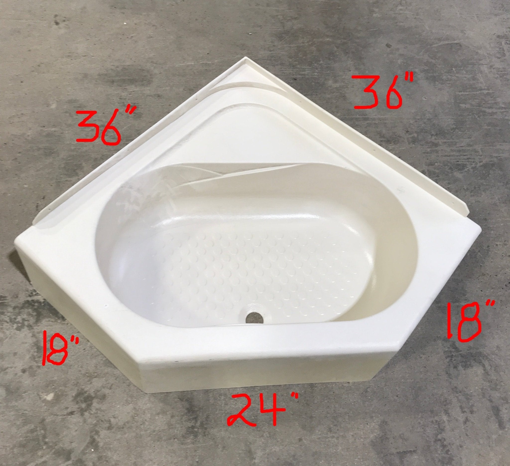 Used Shower Base (pan) W/Seat - Young Farts RV Parts