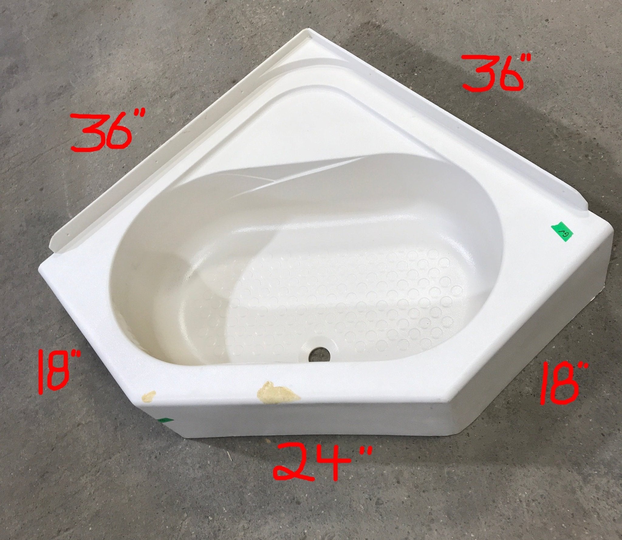 Used Shower Base (pan) W/Seat - Young Farts RV Parts
