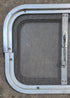 Used Silver - ish Radius Opening Window : 16 1/2 x 11 1/4" x 2" D - Young Farts RV Parts