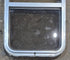 Used Silver Radius Opening Window : 16" W x 27 1/2" H x 1 3/4" D - Young Farts RV Parts