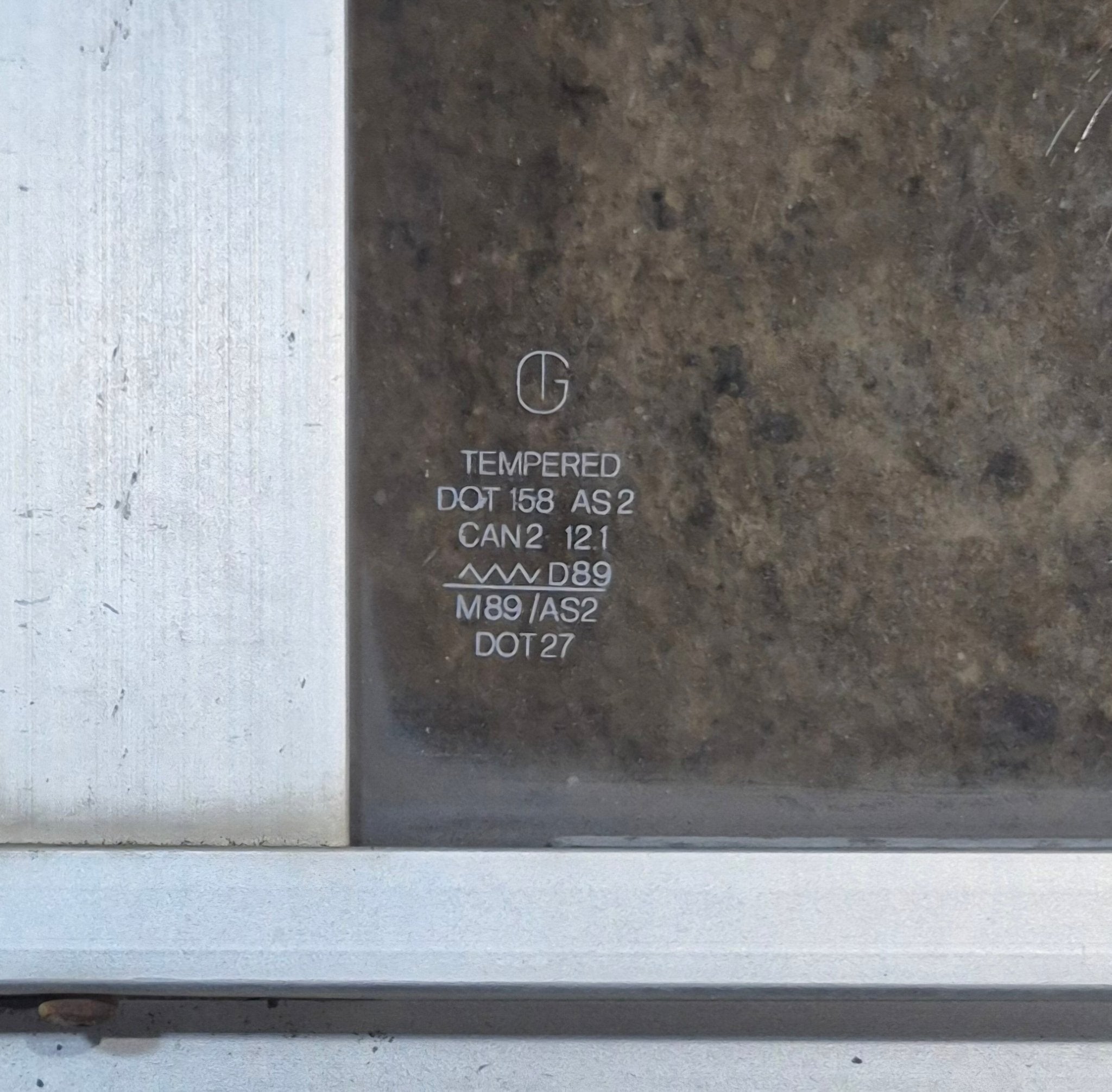 Used Silver Radius Opening Window : 26 1/2" W x 8 1/2" H x 1 3/4" D - Young Farts RV Parts