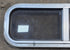 Used Silver Radius Opening Window : 26 1/2" W x 8 1/2" H x 1 3/4" D - Young Farts RV Parts