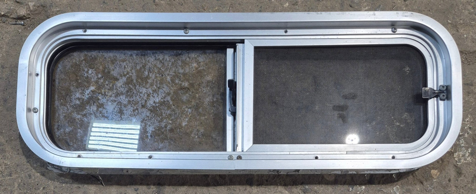 Used Silver Radius Opening Window : 26 1/2