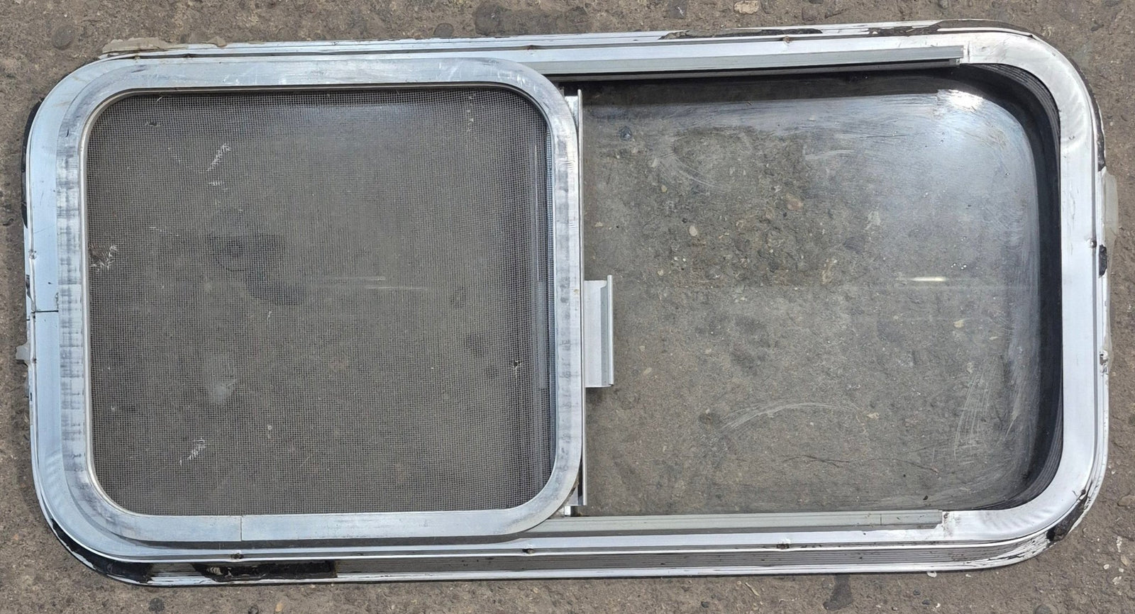 Used Silver Radius Opening Window : 29 1/4 X 14 1/4 X 2
