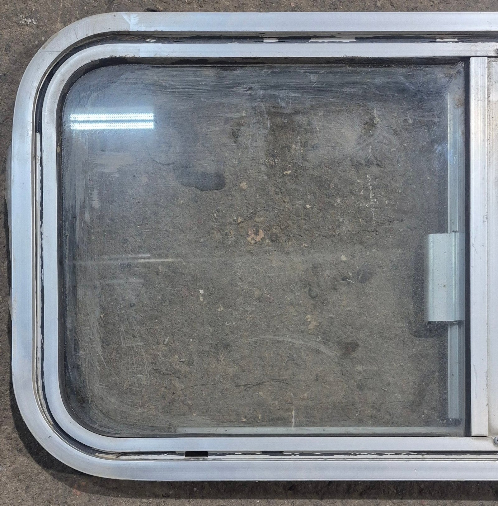 Used Silver Radius Opening Window : 29 1/4 X 14 1/4 X 2