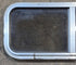 Used Silver Radius Opening Window : 30" W x 11 1/2" H x 1 3/4" D - Young Farts RV Parts