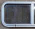 Used Silver Radius Opening Window : 30" W x 11 1/2" H x 1 3/4" D - Young Farts RV Parts