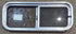 Used Silver Radius Opening Window : 30" W x 11 1/2" H x 1 3/4" D - Young Farts RV Parts