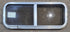 Used Silver Radius Opening Window : 30" W x 11 1/2" H x 1 3/4" D - Young Farts RV Parts
