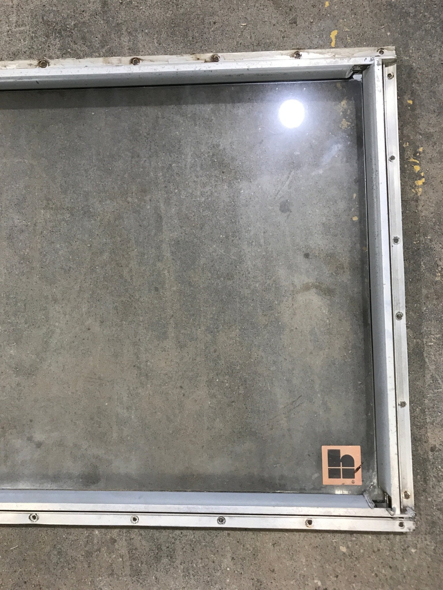 Used Silver Square Non - Opening Window: 28 3/4