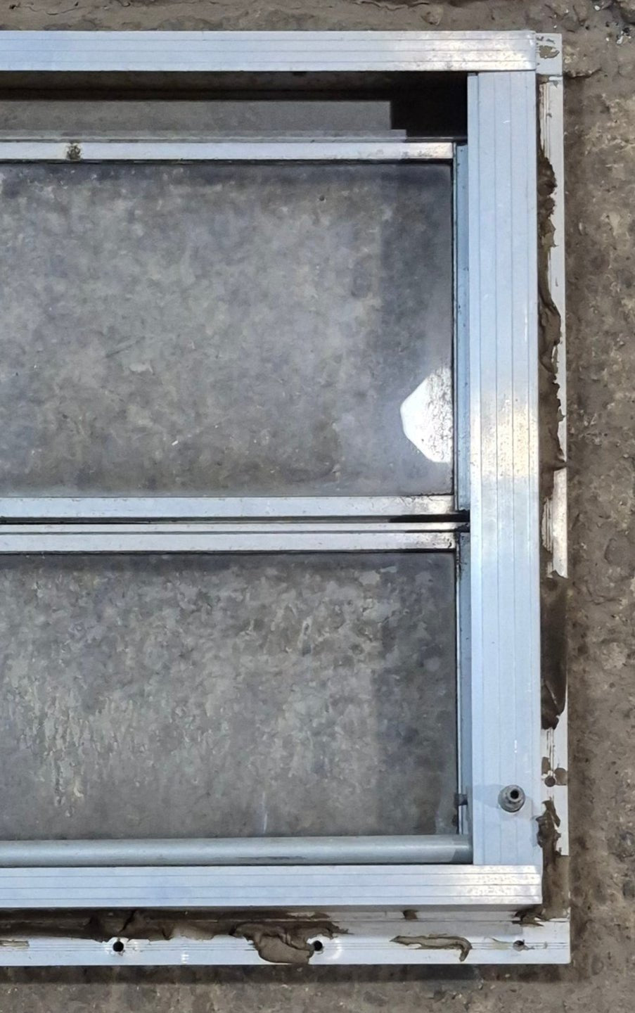 Used Silver Square Opening Window: 14 5/8