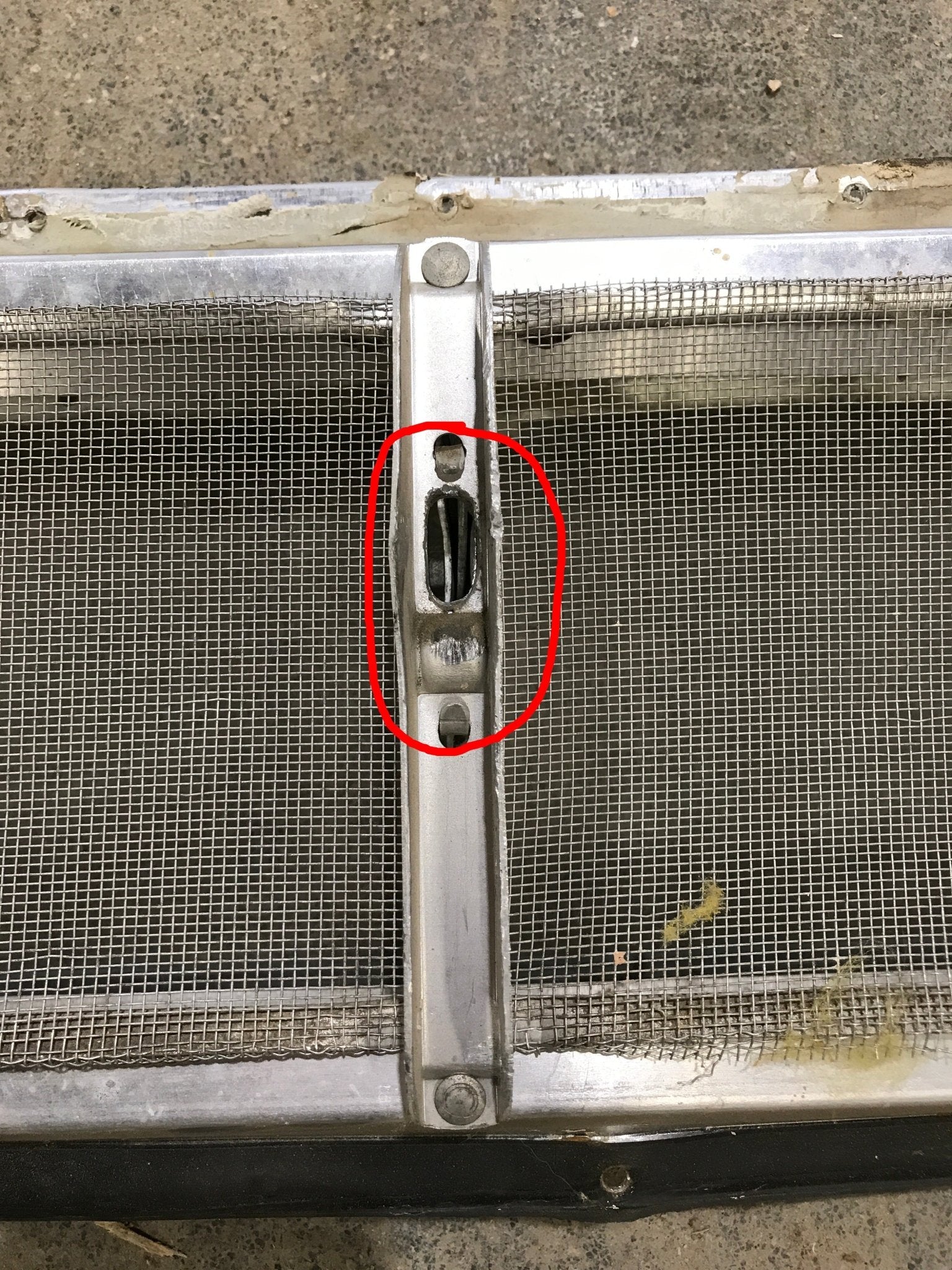 Used Silver Square Opening Window: 17 3/4