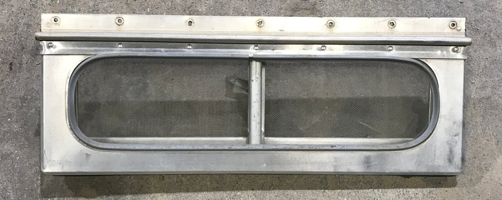 Used Silver Square Opening Window: 17 3/4