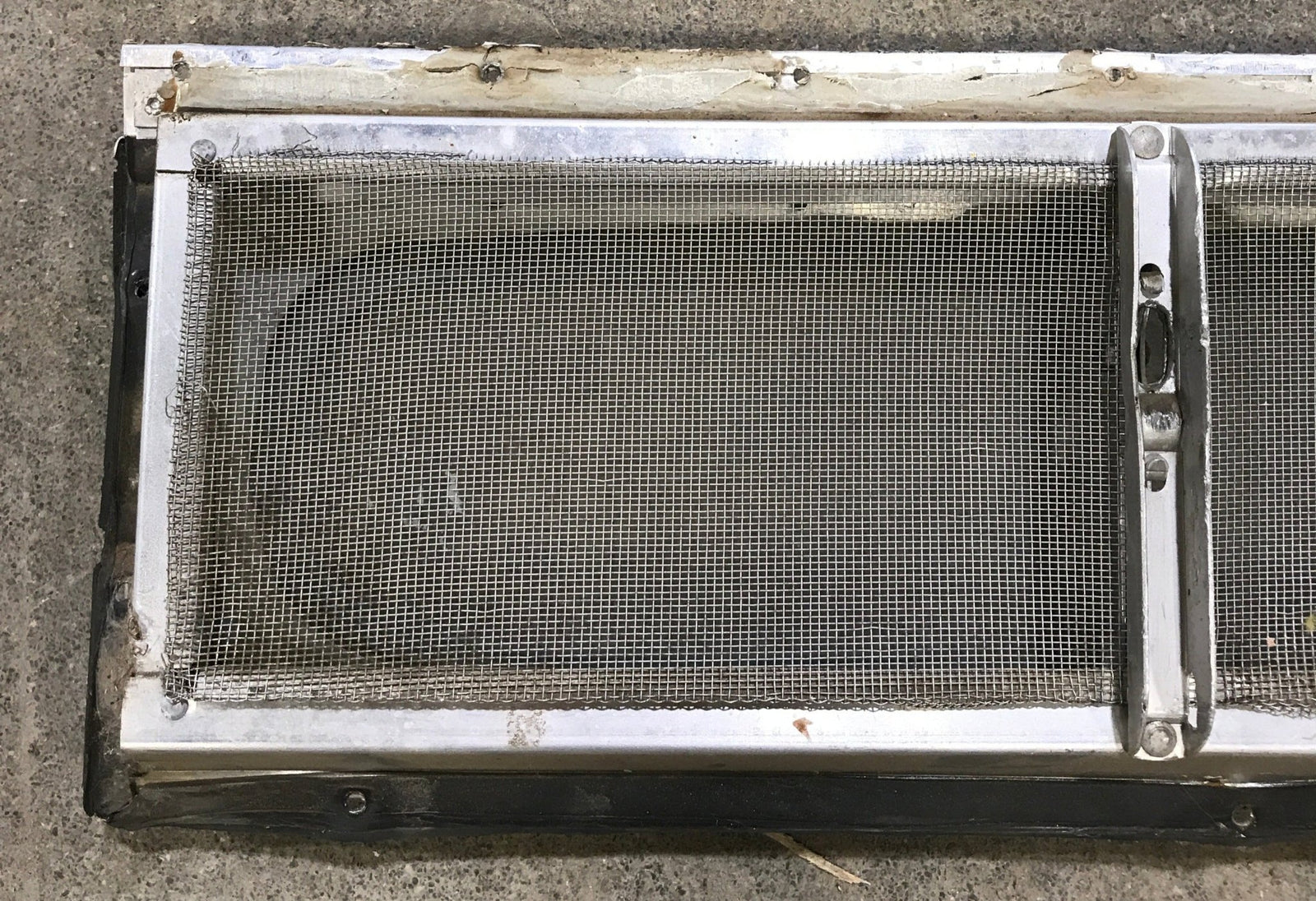 Used Silver Square Opening Window: 17 3/4