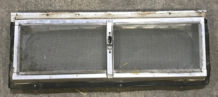 Used Silver Square Opening Window: 17 3/4" W x 5 1/2" H x 3/4" D - Young Farts RV Parts