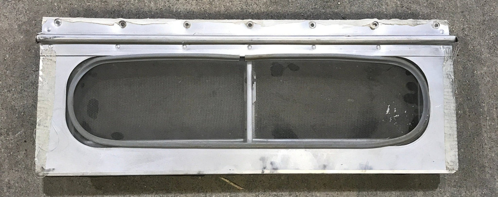 Used Silver Square Opening Window: 17 3/4