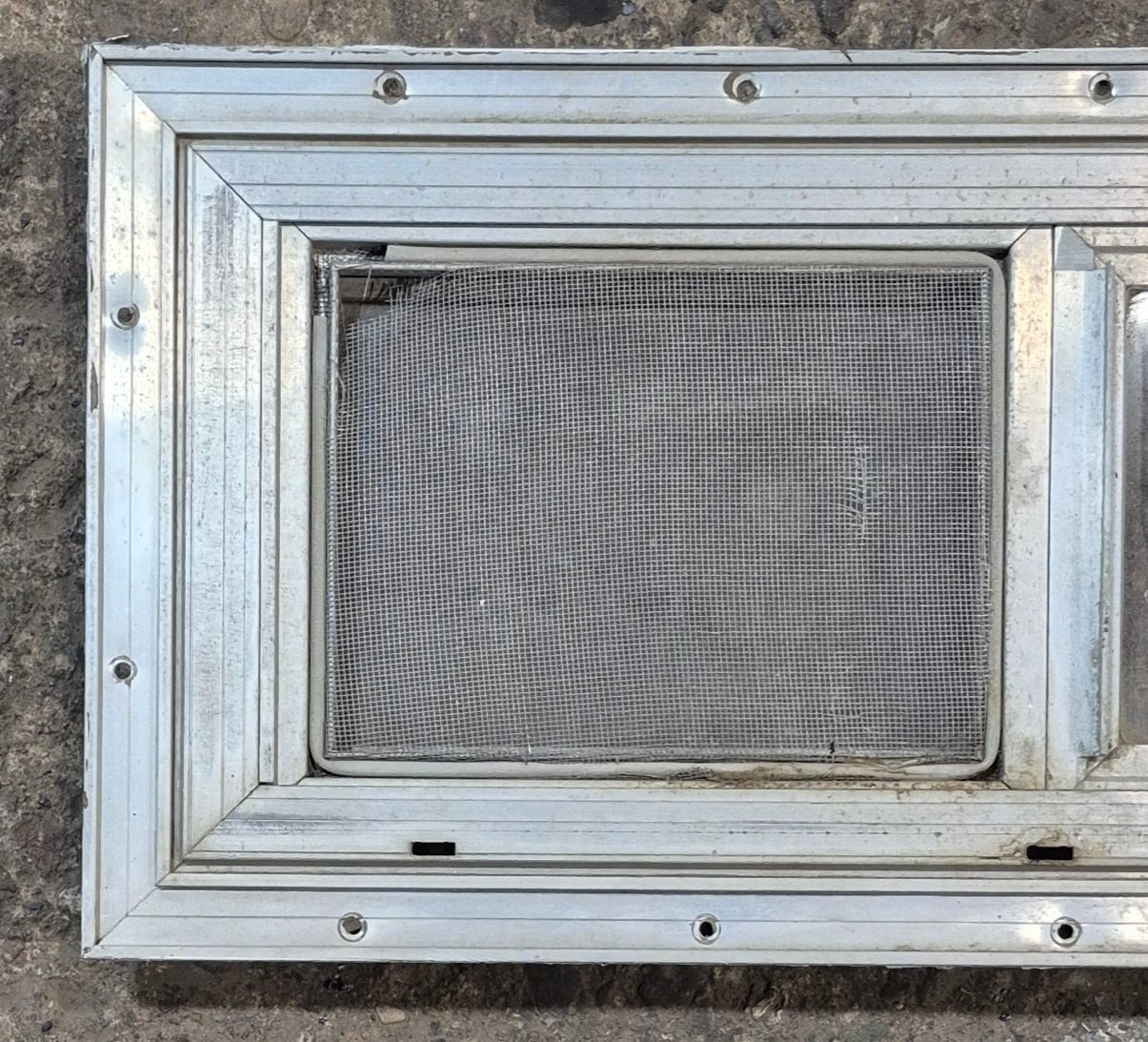 Used Silver Square Opening Window: 20