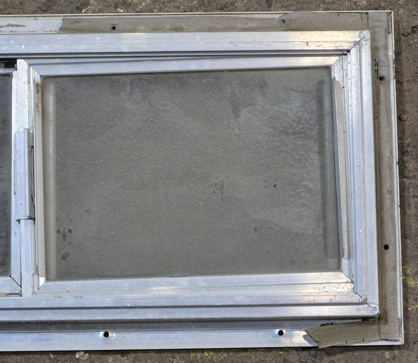 Used Silver Square Opening Window: 24 1/8