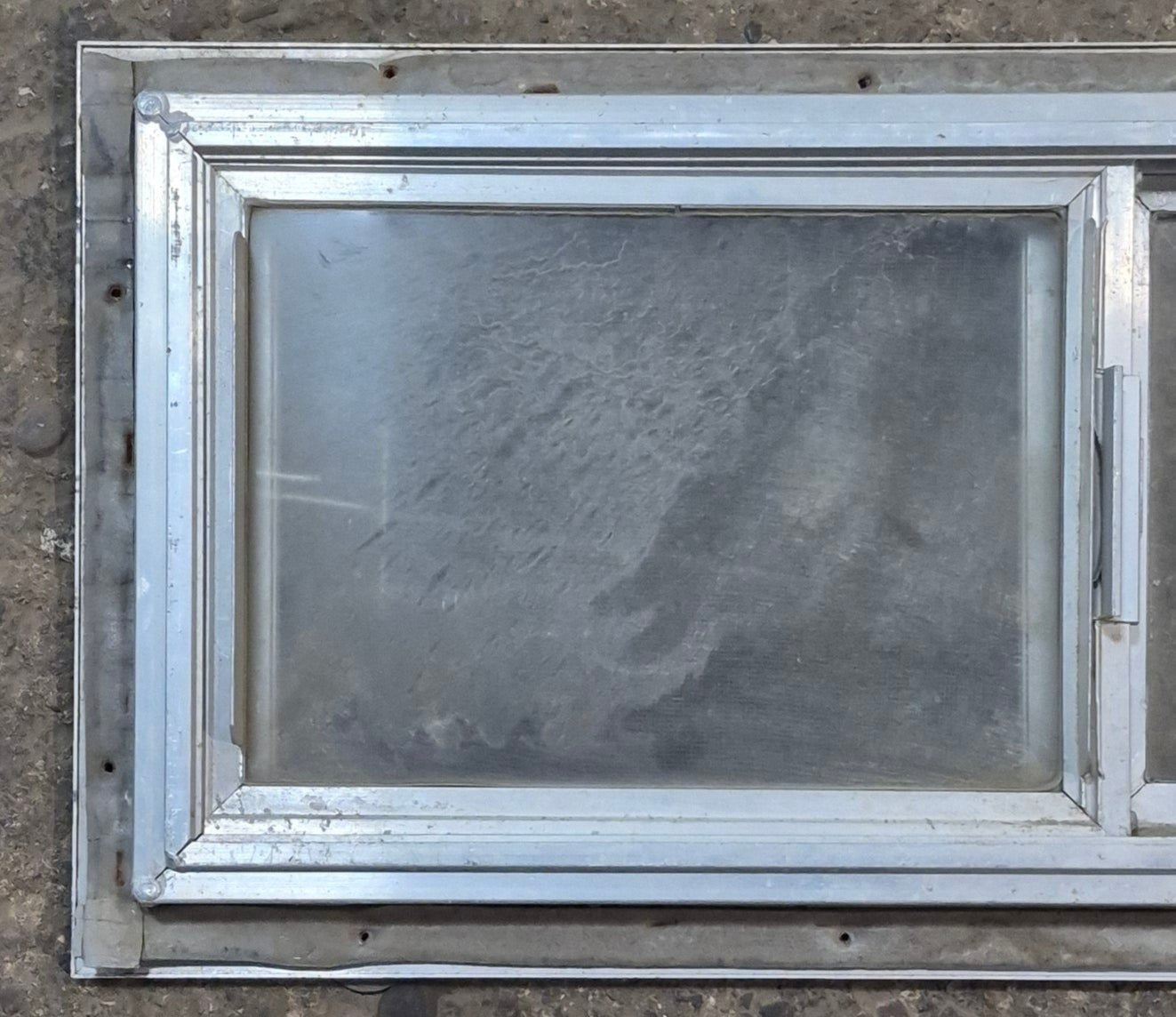 Used Silver Square Opening Window: 24
