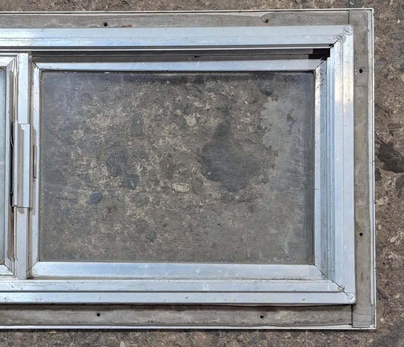 Used Silver Square Opening Window: 24