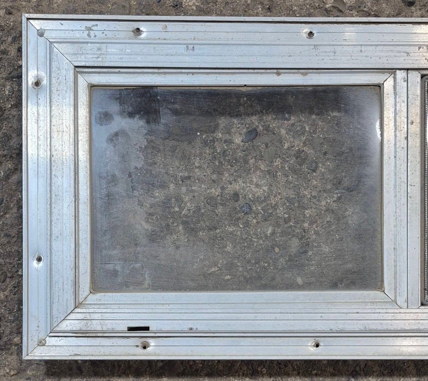 Used Silver Square Opening Window: 24