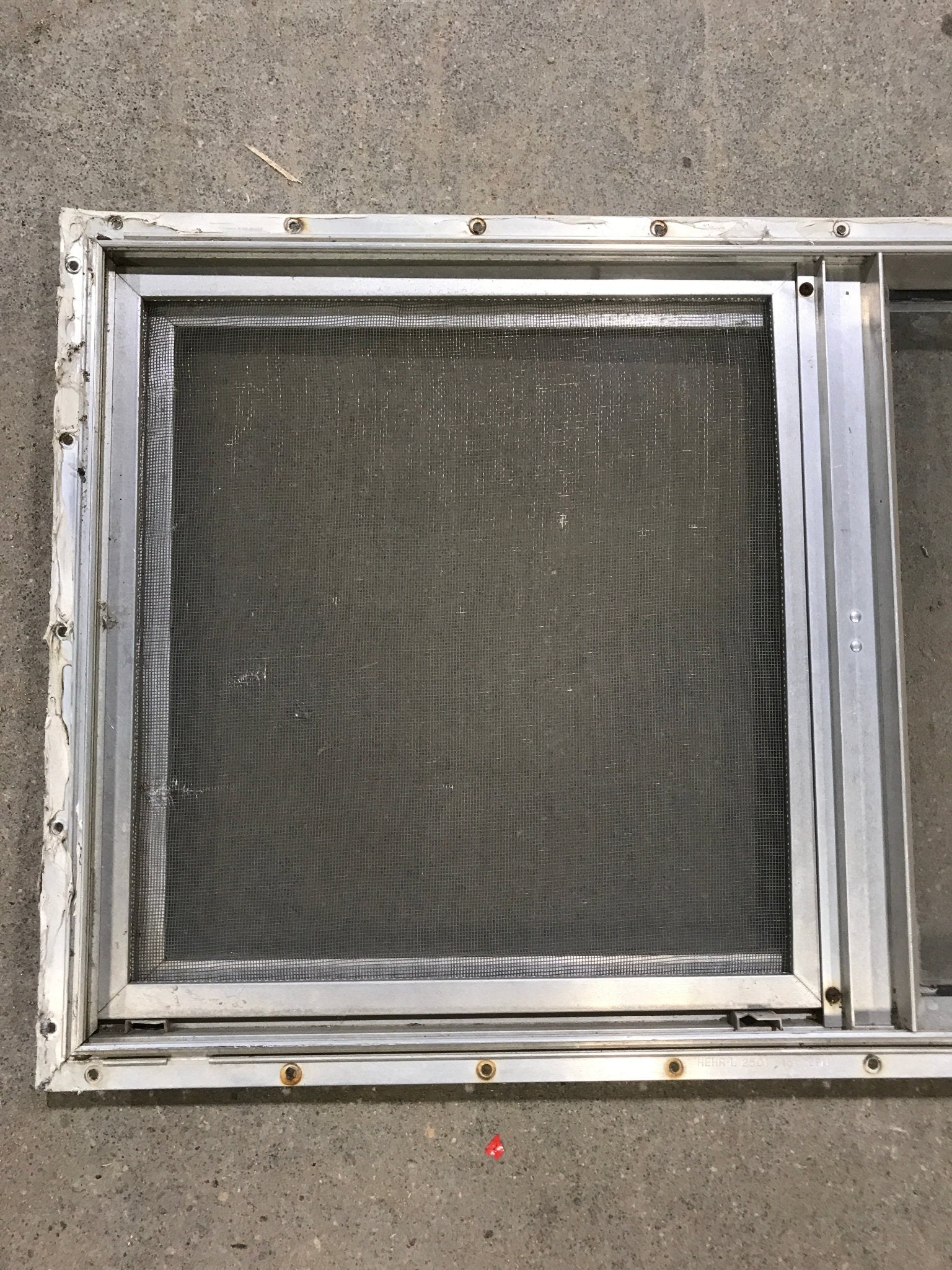 Used Silver Square Opening Window: 28 7/8" W x 14 7/8" H x 1" D - Young Farts RV Parts