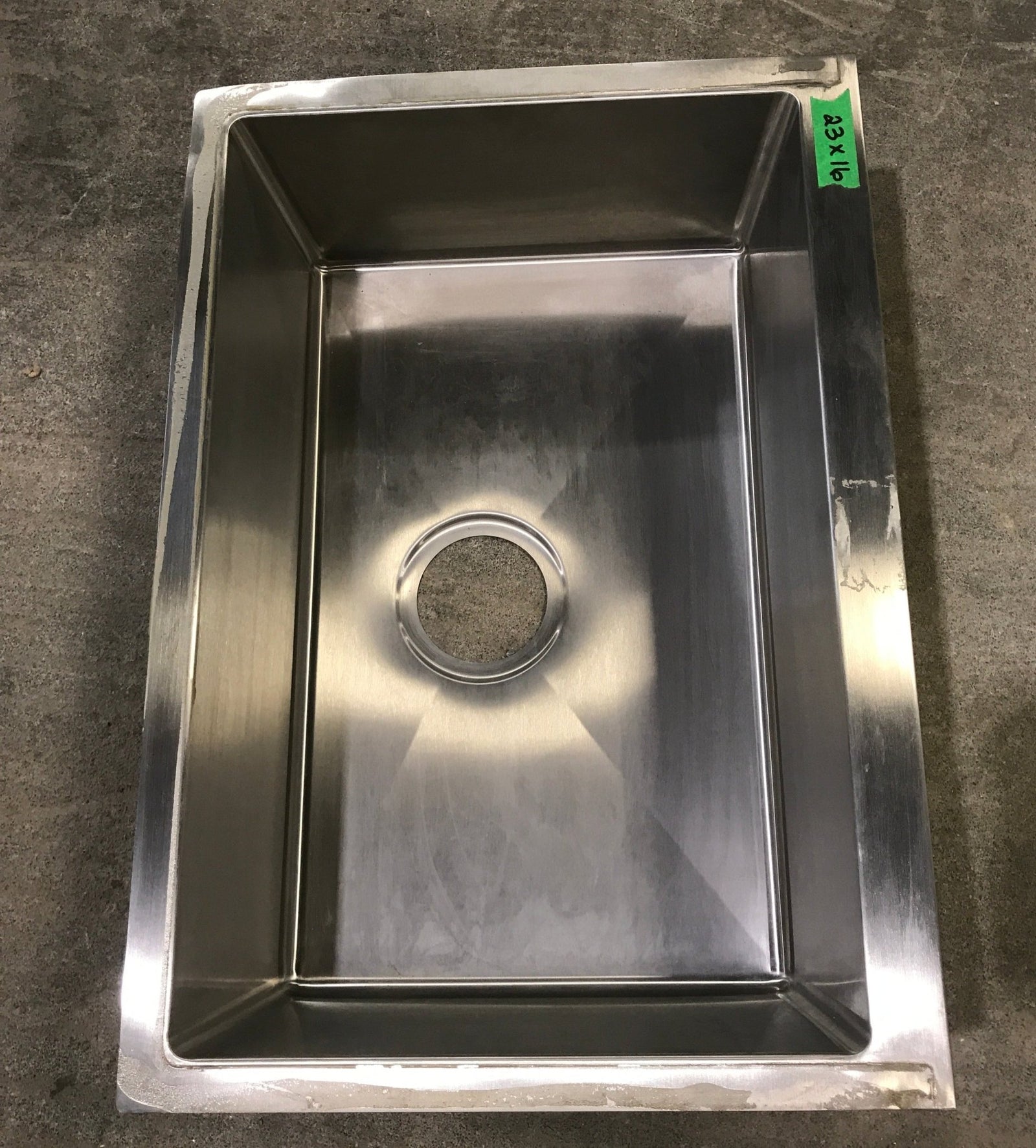 USED Single Stainless Steel Sink 23