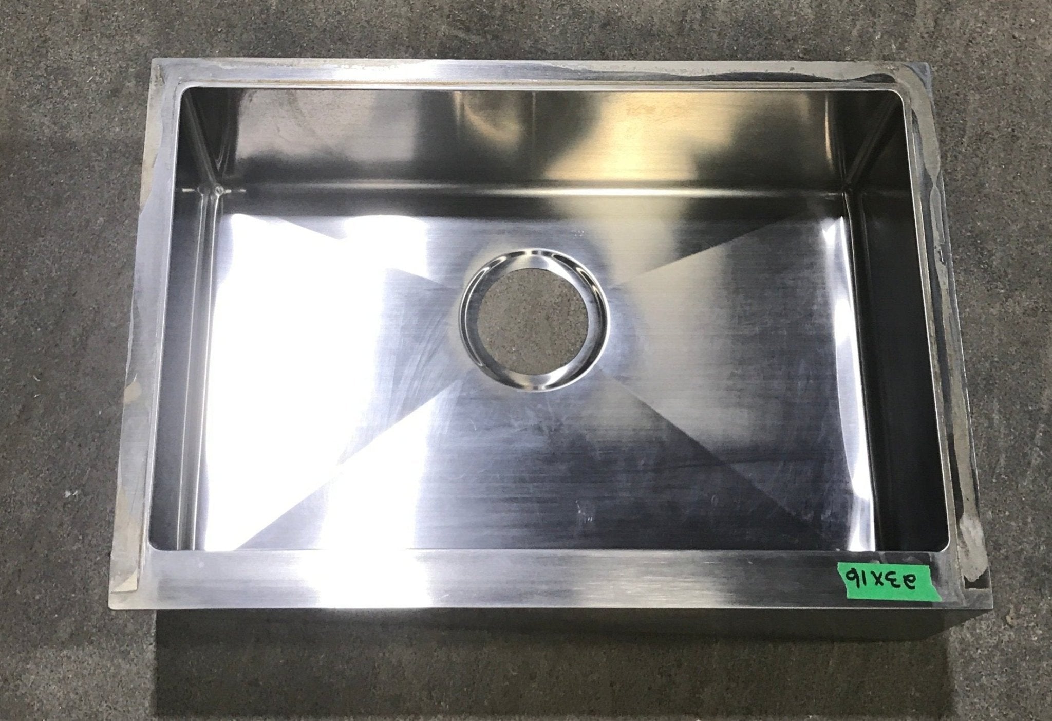 USED Single Stainless Steel Sink 23" W X 16" H - Young Farts RV Parts