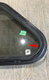 Used Slanted Black Radius Opening Window : 36 3/4" W x 13 1/2" H x 2" D - Young Farts RV Parts