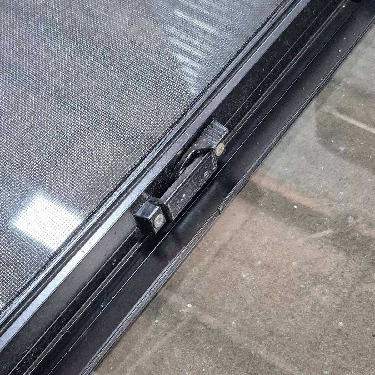 Used Slanted Black Radius Opening Window - 41 1/4