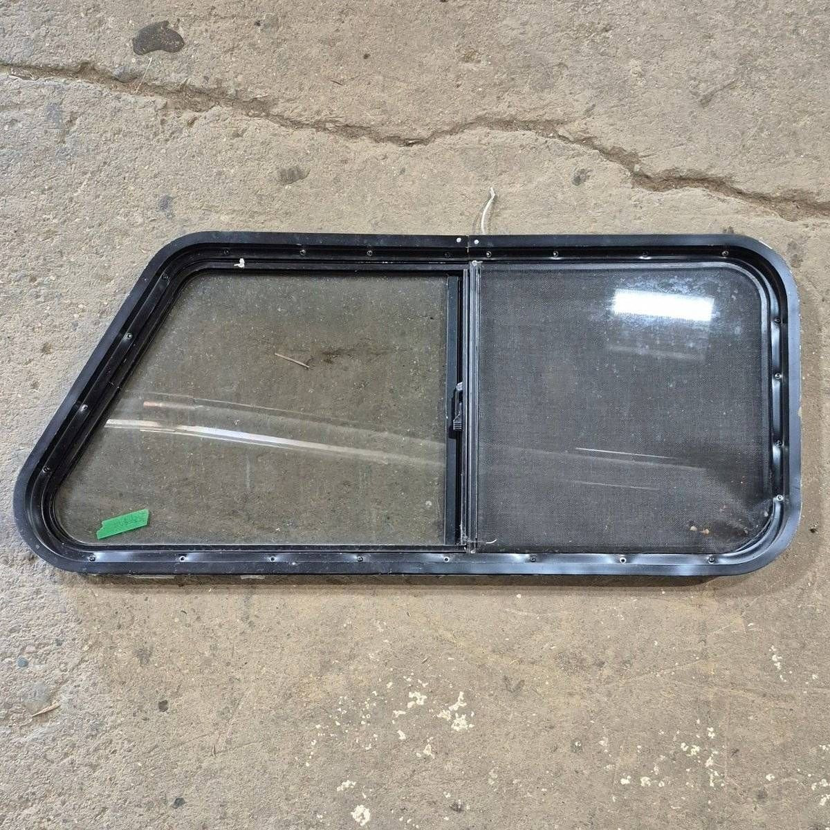 Used Slanted Black Radius Opening Window - 41 1/4