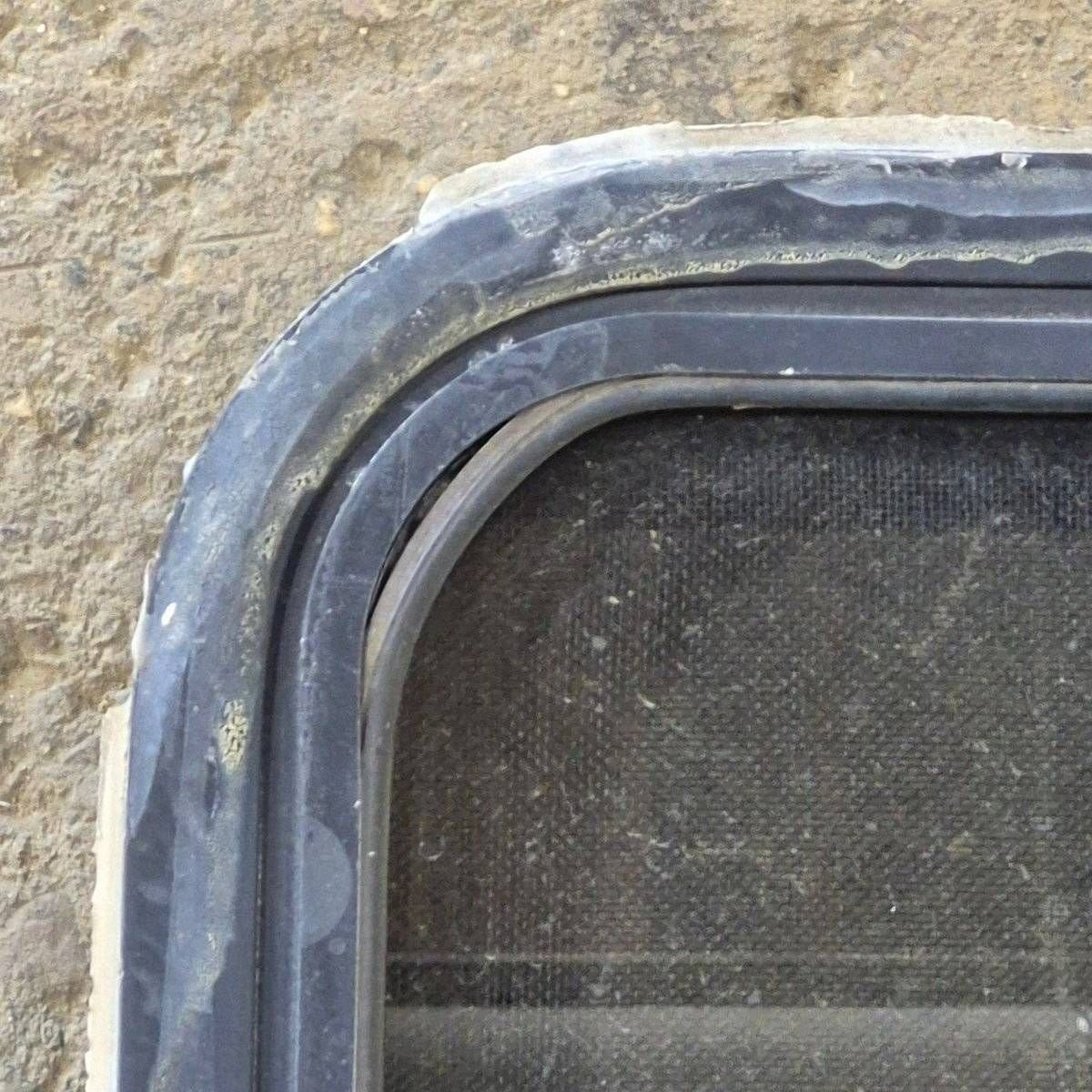 Used Slanted Black Radius Opening Window - 41 1/4