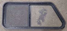 Load image into Gallery viewer, Used Slanted Black Radius Opening Window : 41 3/4&quot; W x 17 3/4&quot; H x 1 7/8&quot; D - Young Farts RV Parts