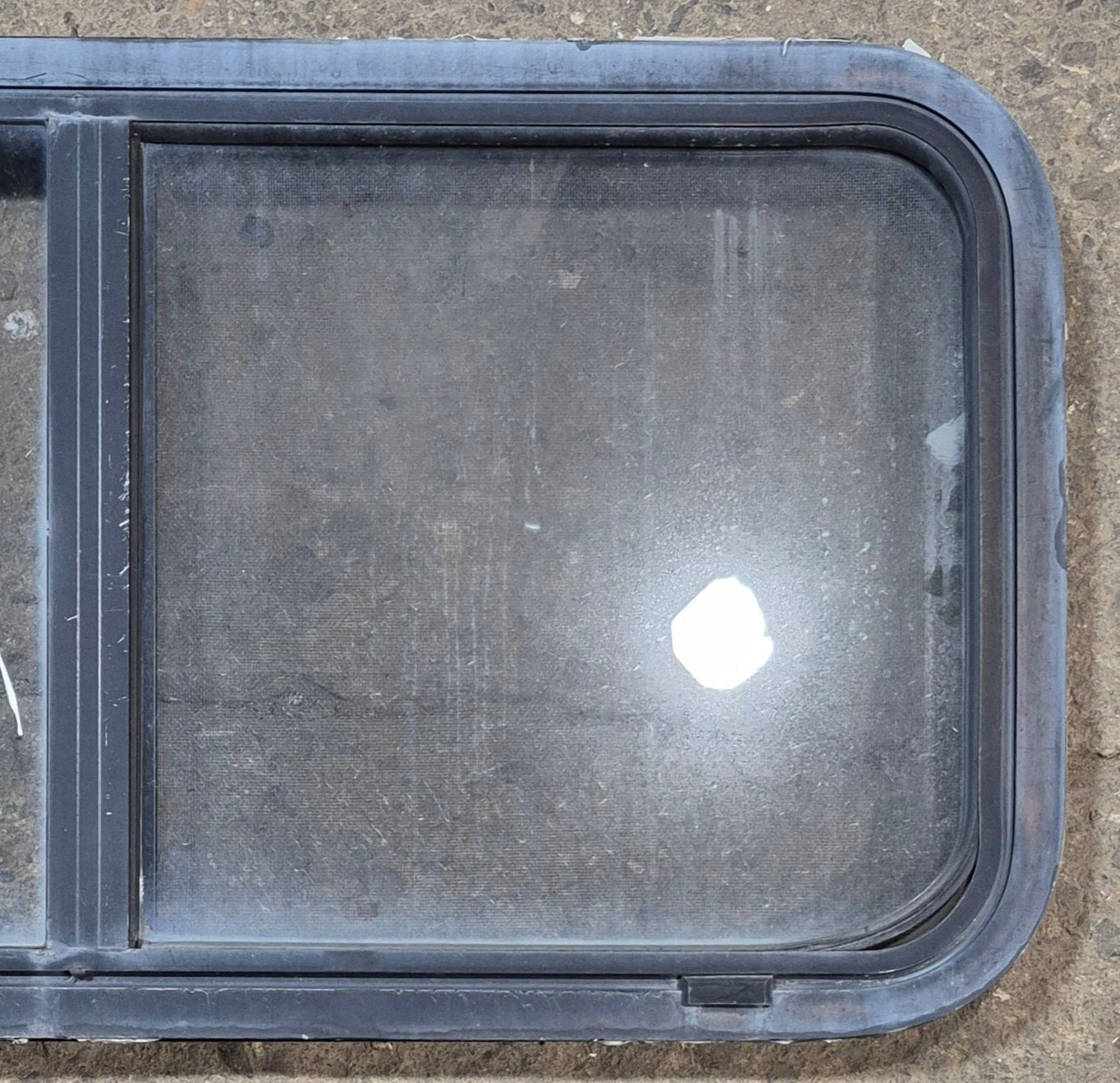 Used Slanted Black Radius Opening Window : 41 3/4
