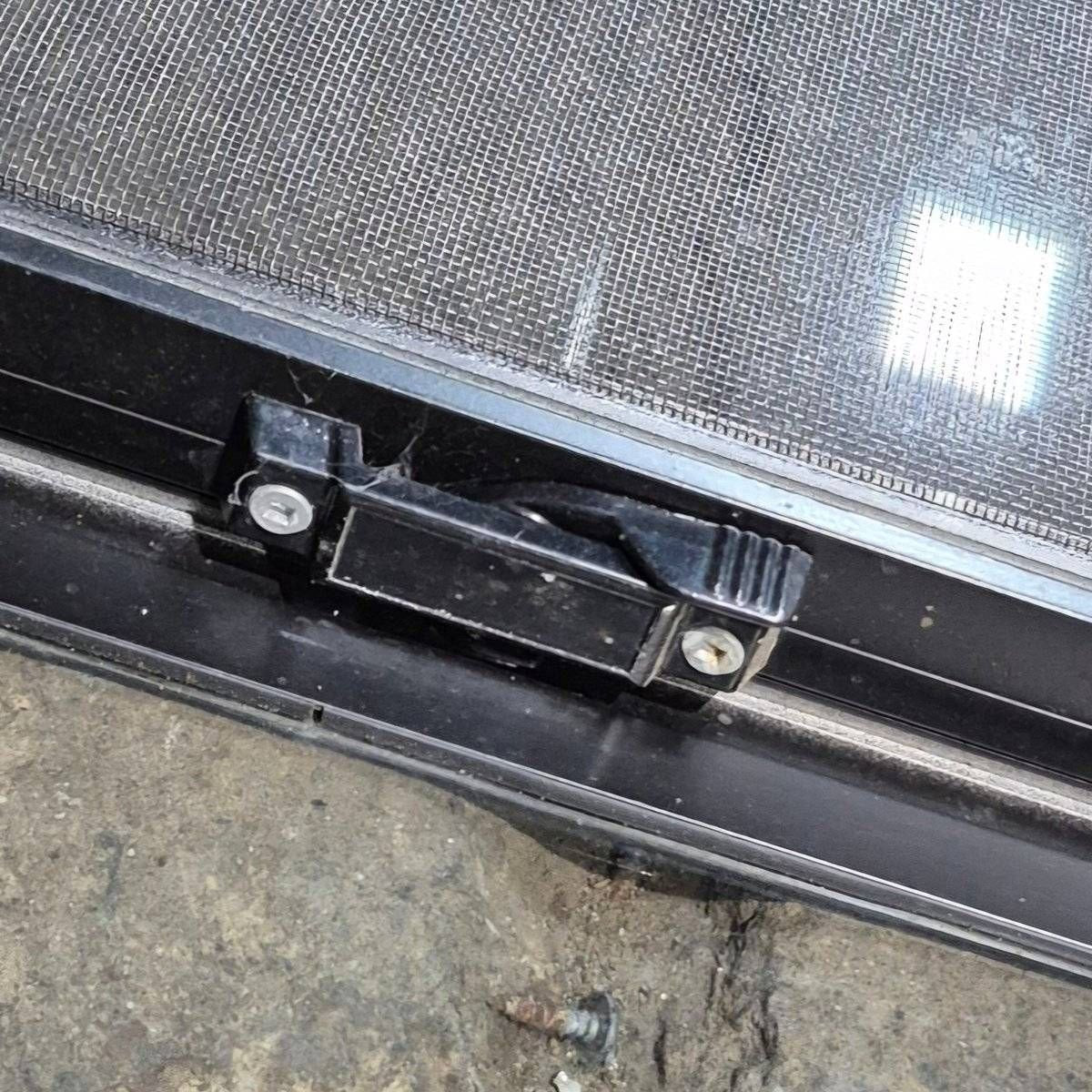 Used Slanted Black Radius Opening Window - 41.75