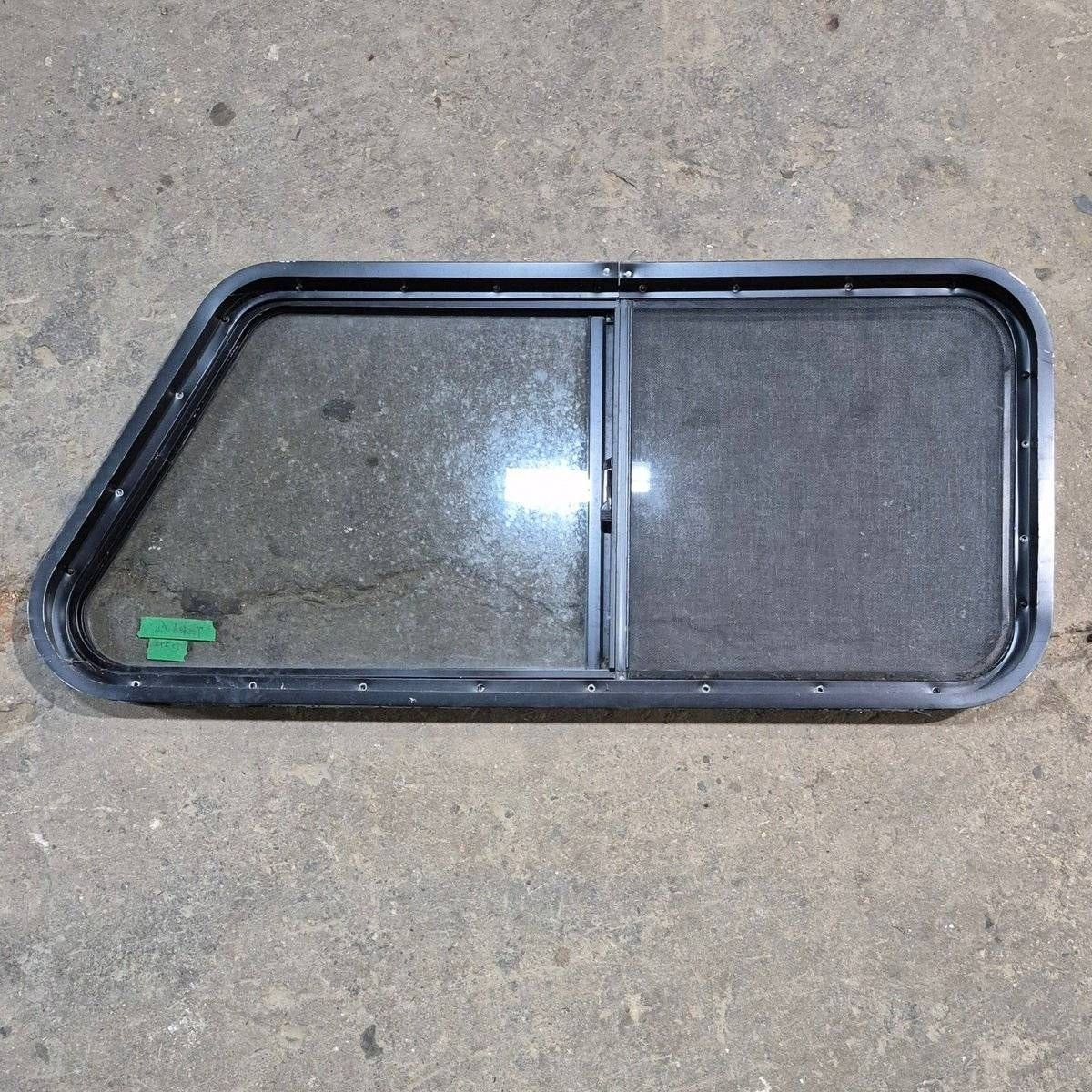 Used Slanted Black Radius Opening Window - 41.75
