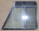 Used Slanted Black Radius Opening Window : 42 1/2