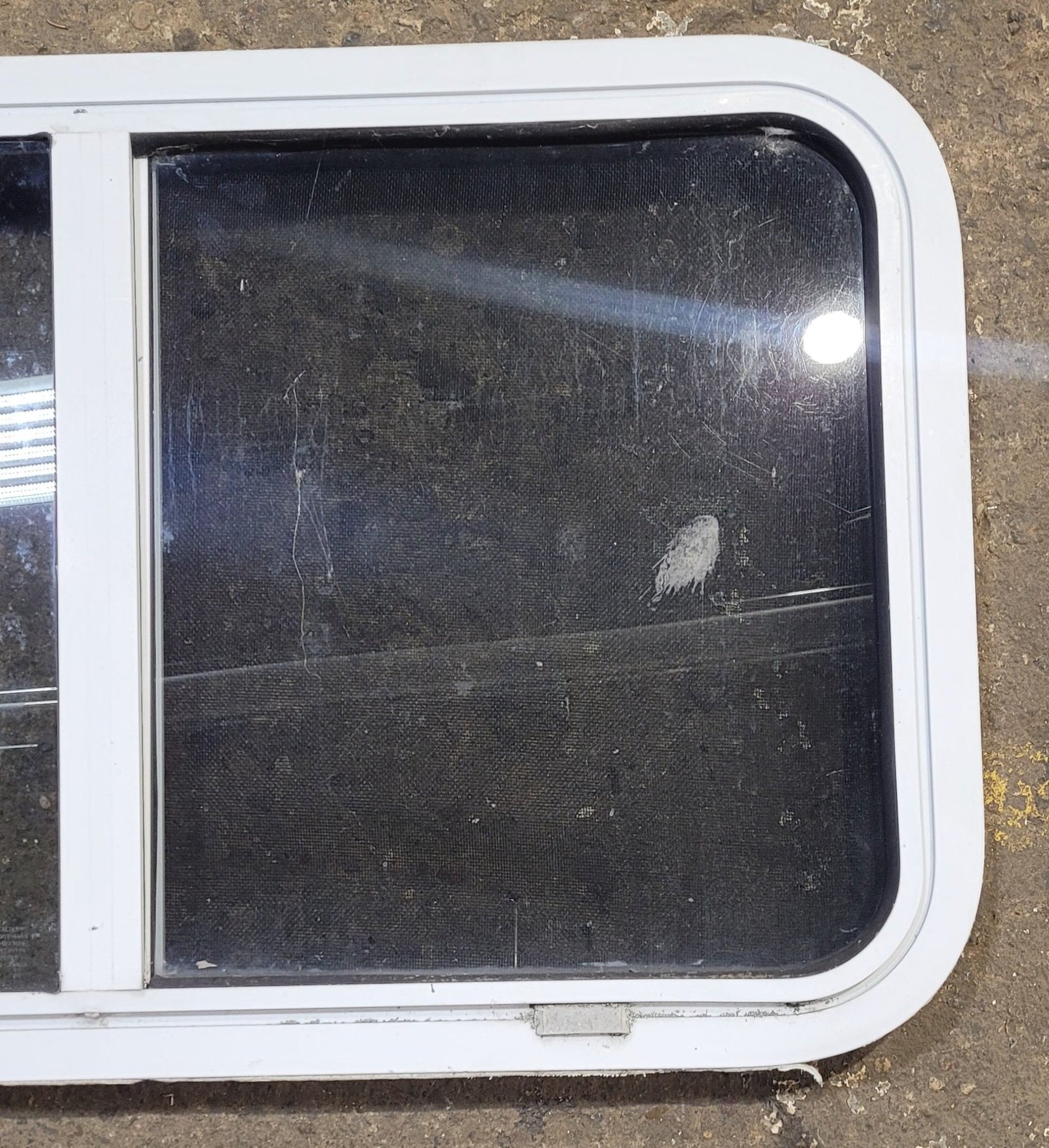 Used Slanted White Radius Opening Window : 37