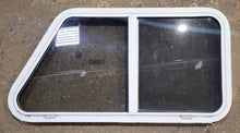 Load image into Gallery viewer, Used Slanted White Radius Opening Window : 37&quot; W x 18 1/2&quot; H x 1 7/8&quot; D - Young Farts RV Parts