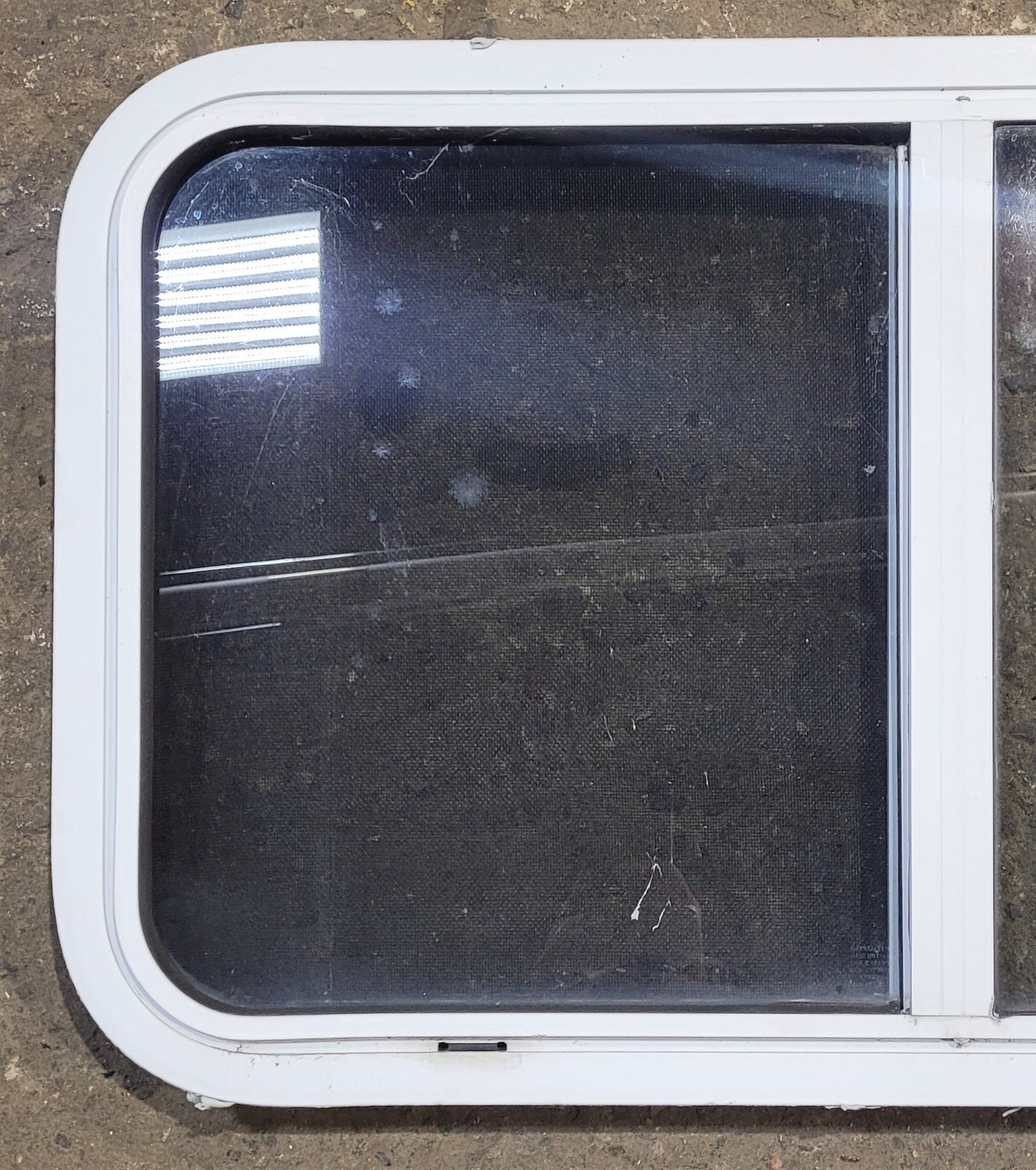 Used Slanted White Radius Opening Window : 37