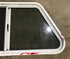 Used Slanted White Radius Opening Window : 37" W x 18 3/4" H x 1 7/8" D - Young Farts RV Parts