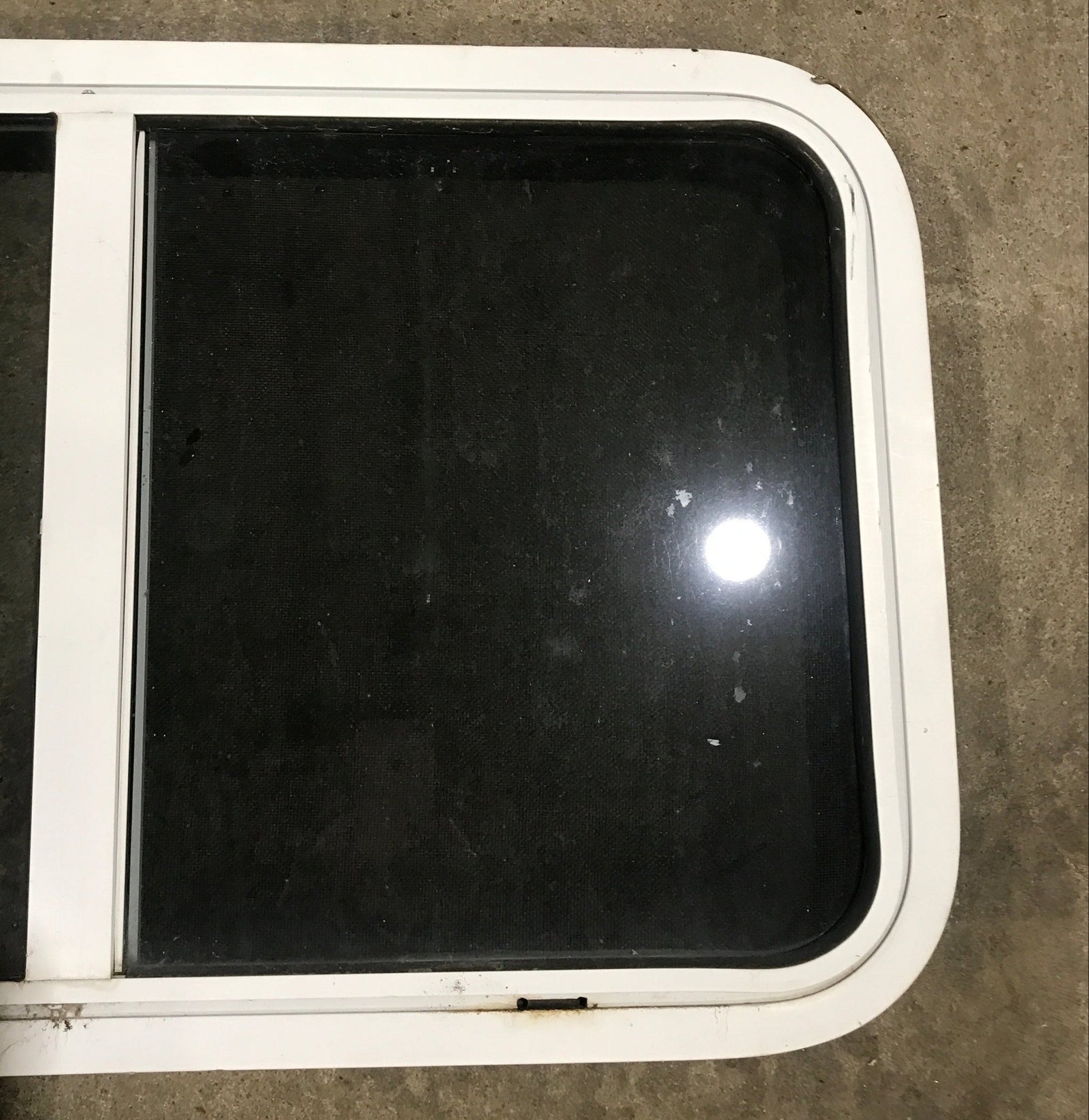 Used Slanted White Radius Opening Window : 37