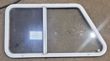 Load image into Gallery viewer, Used Slanted White Radius Opening Window : 41 1/4&quot; W x 21 1/2&quot; H x 1 1/4&quot; D - Young Farts RV Parts